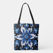 Saphir-Mandala-Tasche Tasche (Rückseite)