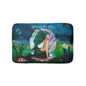Saphir-Meerjungfrau Badematte (Vorderseite)