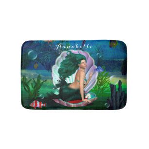 Saphir-Meerjungfrau Badematte