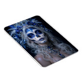 Saphir-Mond-Calavera – Blauer Himmel Magnet (Rechte Seite)