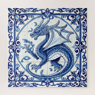 Saphir-Mond-Drache-Puzzle Puzzle