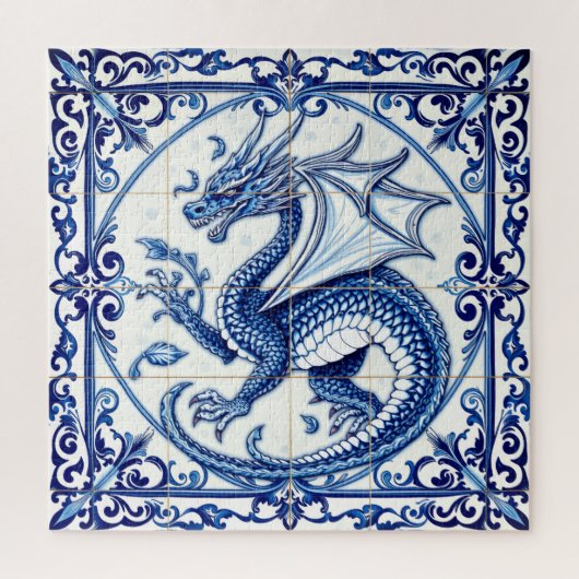 Saphir-Mond-Drache-Puzzle Puzzle (Vertikal)