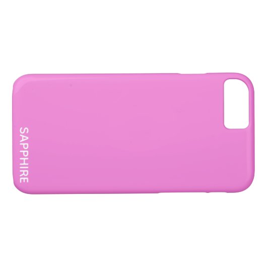 Saphir pink farbname Case-Mate iPhone hülle (Rückseite (Horizontal))