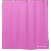 Saphir pink farbname duschvorhang (Vorderseite)