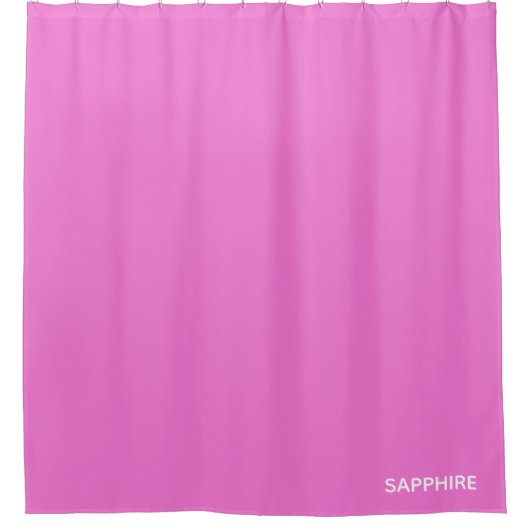 Saphir pink farbname duschvorhang (Vorderseite)