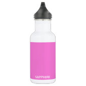 Saphir pink farbname edelstahlflasche (Rechts)