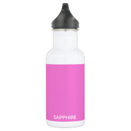 Saphir pink farbname edelstahlflasche