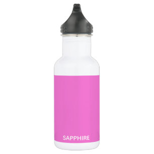 Saphir pink farbname edelstahlflasche