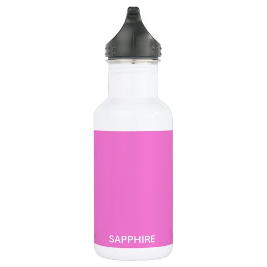 Saphir pink farbname edelstahlflasche (Rechts)