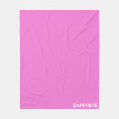Saphir pink farbname fleecedecke (Vorderseite)