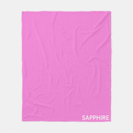 Saphir pink farbname fleecedecke