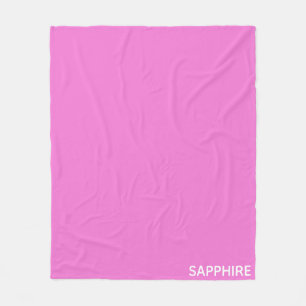 Saphir pink farbname fleecedecke