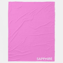 Saphir pink farbname fleecedecke
