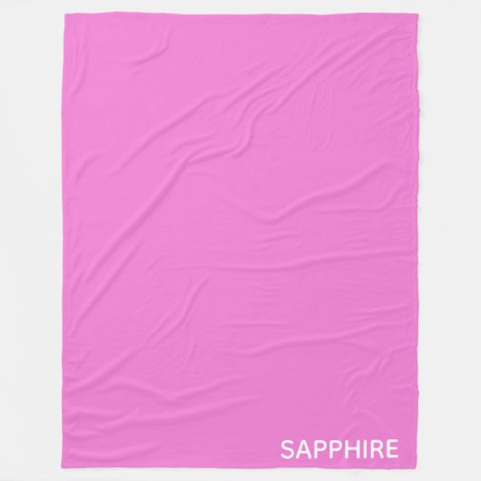 Saphir pink farbname fleecedecke (Vorderseite)