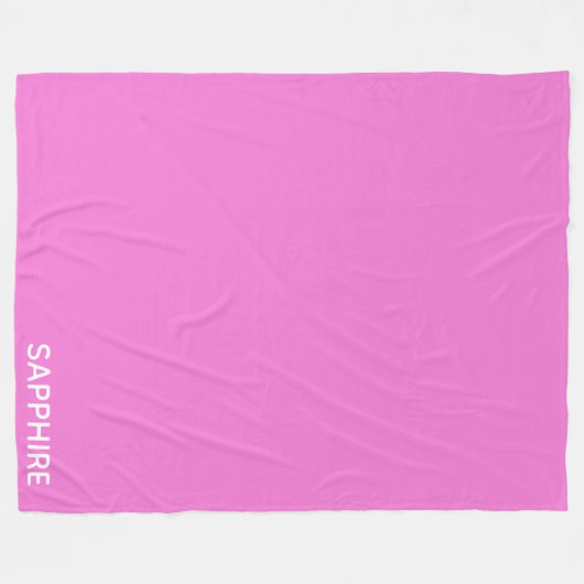 Saphir pink farbname fleecedecke (Vorderseite (Horizontal))