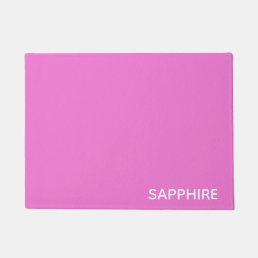 Saphir pink farbname fußmatte (Vorderseite)