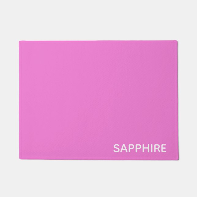 Saphir pink farbname fußmatte (Vorderseite)