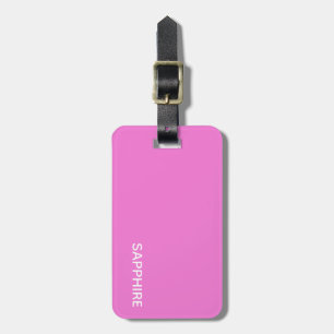 Saphir pink farbname gepäckanhänger