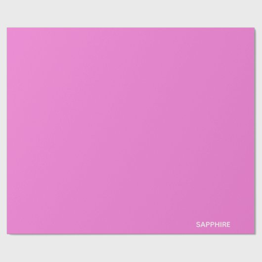 Saphir pink farbname geschenkpapier (Flach)