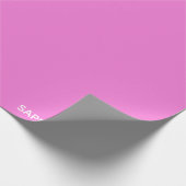 Saphir pink farbname geschenkpapier (Ecke)