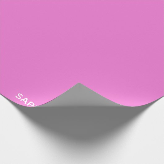 Saphir pink farbname geschenkpapier (Ecke)
