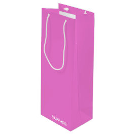 Saphir pink farbname geschenktüte für weinflaschen