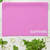 Saphir pink farbname geschirrtuch (Gefaltet)