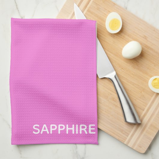 Saphir pink farbname geschirrtuch (Viertel Falte)