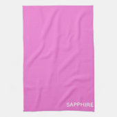Saphir pink farbname geschirrtuch (Vertikal)