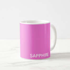 Saphir pink farbname kaffeetasse