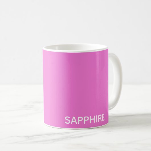 Saphir pink farbname kaffeetasse (VorderseiteRechts)