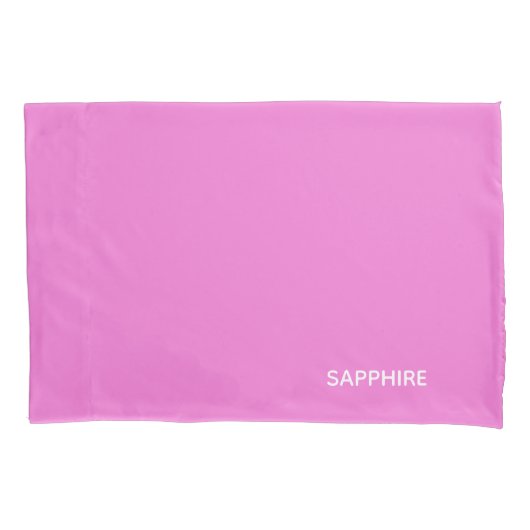 Saphir pink farbname kissenbezug (Vorderseite)