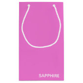 Saphir pink farbname kleine geschenktüte (Rückseite)