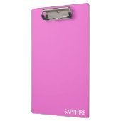 Saphir pink farbname klemmbrett (Links)