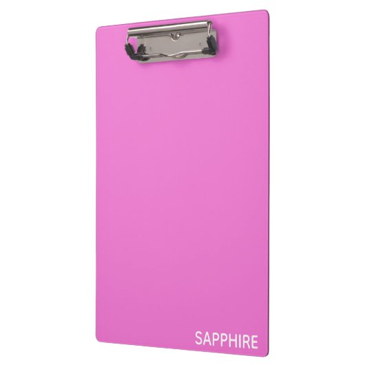Saphir pink farbname klemmbrett (Links)