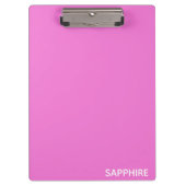Saphir pink farbname klemmbrett (Vorderseite)