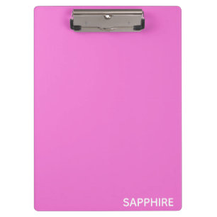Saphir pink farbname klemmbrett
