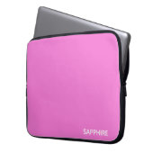Saphir pink farbname laptopschutzhülle (Vorderseite Links)