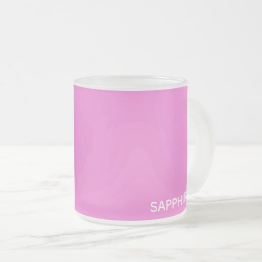 Saphir pink farbname mattglastasse (VorderseiteRechts)