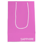 Saphir pink farbname mittlere geschenktüte (Rückseite)