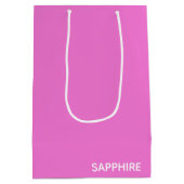 Saphir pink farbname mittlere geschenktüte (Rückseite)