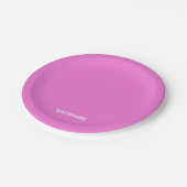 Saphir pink farbname pappteller (Schrägansicht)