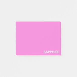 Saphir pink farbname post-it klebezettel