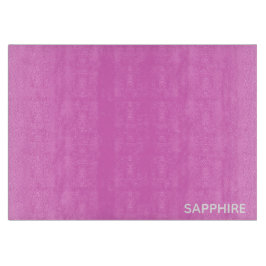 Saphir pink farbname schneidebrett