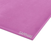 Saphir pink farbname schneidebrett (Ecke)