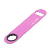 Saphir pink farbname speed flaschenöffner (Vorderseite Schrägansicht)