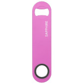 Saphir pink farbname speed flaschenöffner (Vorderseite)