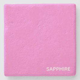 Saphir pink farbname steinuntersetzer