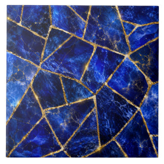 Saphir-Royal-Mosaik-Gold-Keramikfliese Fliese