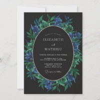 Saphir Smaragd Laub Eukalyptus Hochzeit